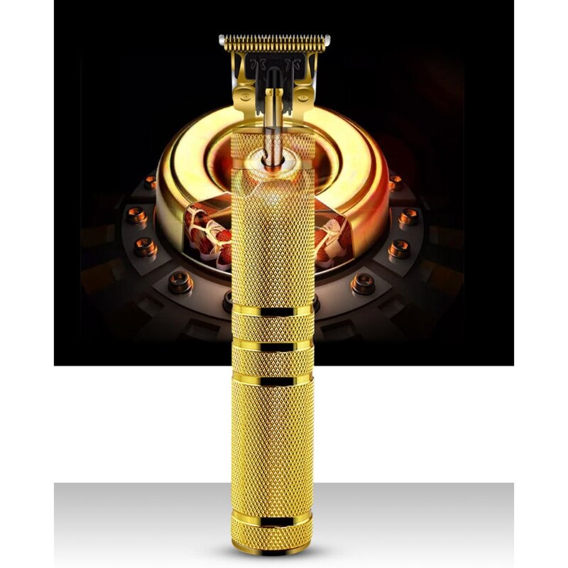 Tondeuse à cheveux professionnelle sans fil 0mm tondeuse à baldaquin t-blade pour hommes zéro gappé détail barbe rasoir Barbershop