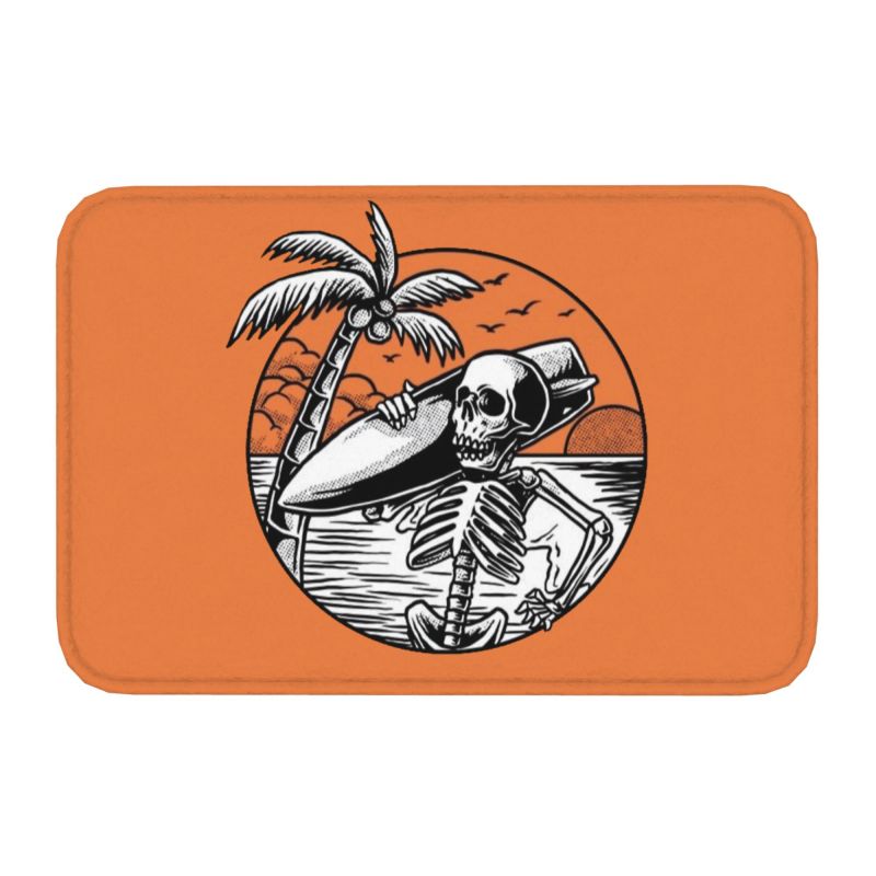 Kalifornien Strand Surfen Fuß matt Anti-Rutsch-Schlecht Küchen matt Toiletten tür Boden Eingang Teppich Teppich: Licht Grau