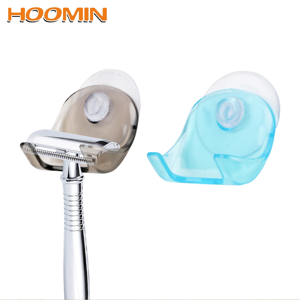 Rangement de rasoir avec crochets muraux avec ventouse Super, support de rangement de rasoir en plastique PP pour salle de bain