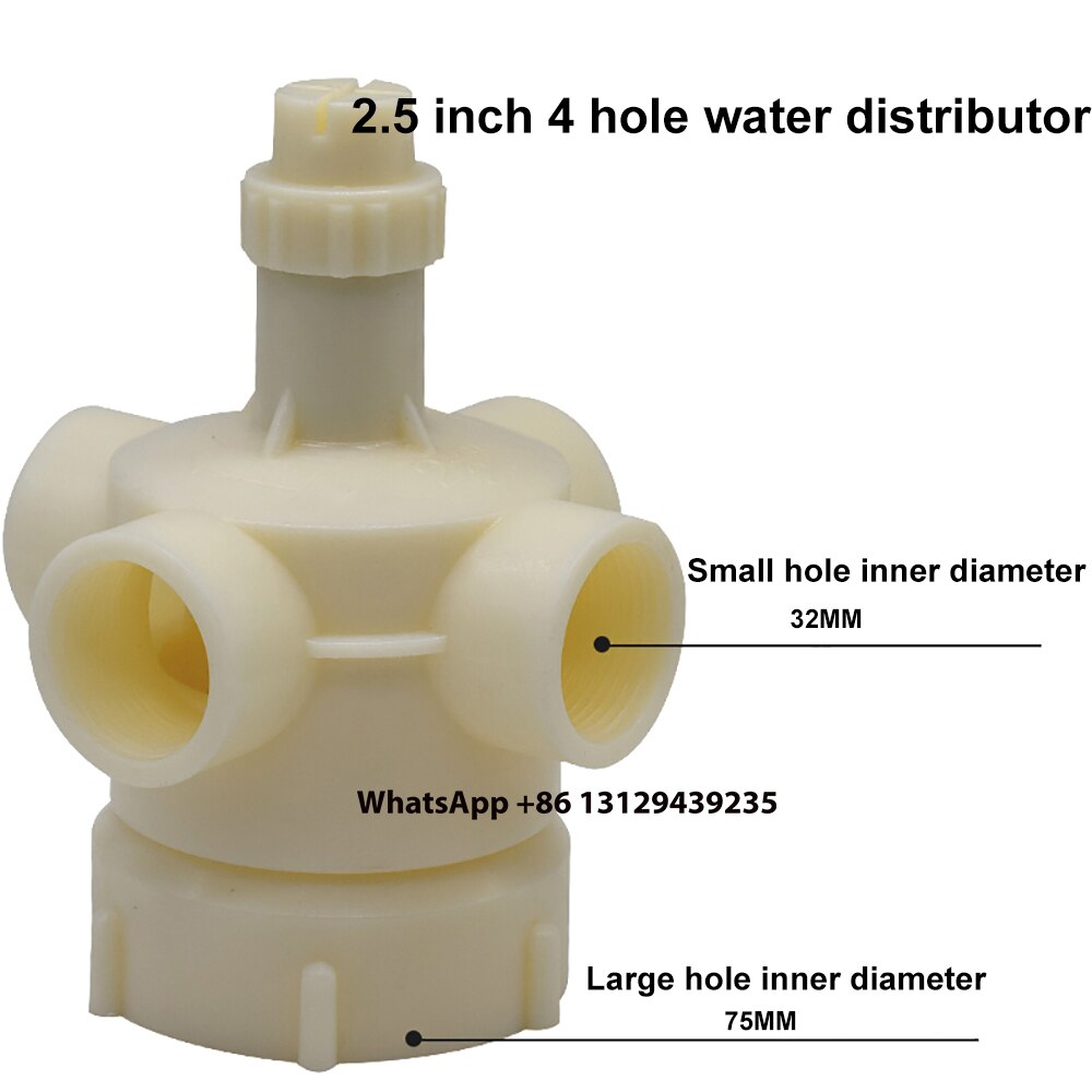 Tour de refroidissement ABS, tête d&#39;arrosage, distributeur d&#39;eau rotatif, pièces de rechange avec tuyau de Distribution d&#39;eau: 2.5 inch 4 blades
