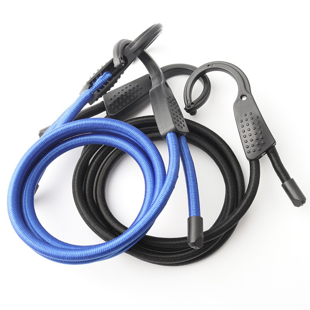 Cuerda de goma para equipaje al aire libre, tendedero portátil resistente al desgaste, accesorios duraderos para coche, viaje con gancho
