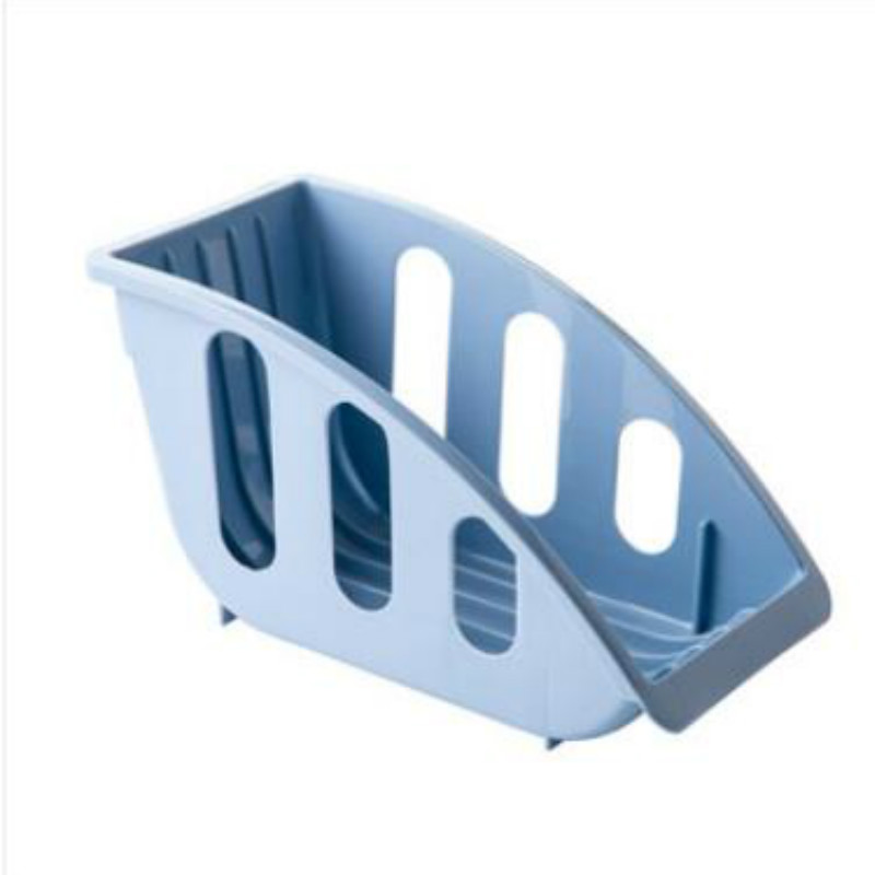 Hem plast diskställ diskskåp avloppsställ diskställ köksutrustning ställ tallrik disk förvaring  lb910102: Blå