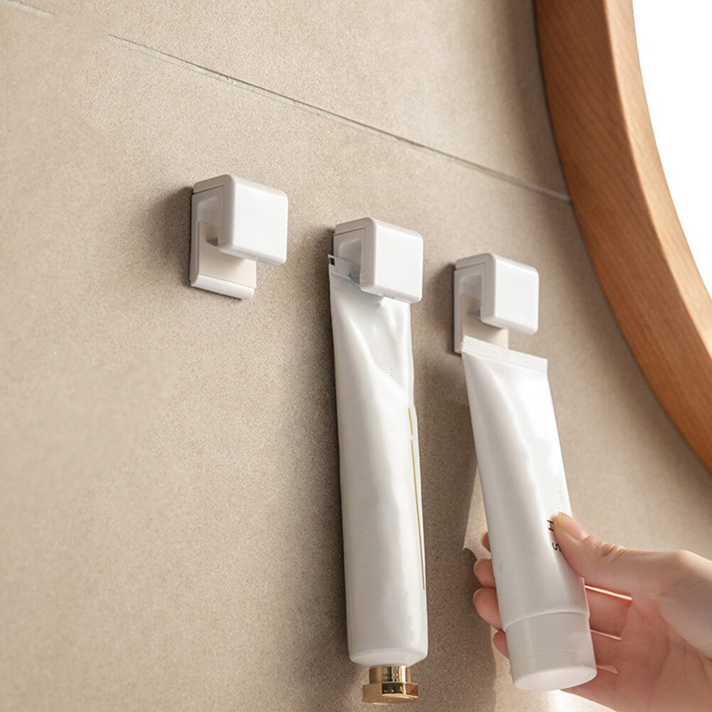 4Pcs Toothpaste Clip Plastic Toothpaste Clips Facial Cleanser Clips Punch-free Toothpaste Clips