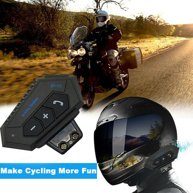 500 M Bluetooth Motorcycle Fm Radio Headset Helm Hoofdtelefoon Interphone Headset Intercom Oortelefoon Handsfree Headset Muziek