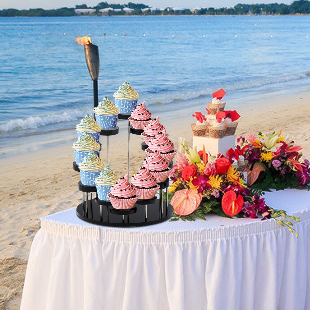 Cupcake Cake Stand Acryl Display Stand Taart Houder Voor Sieraden Cake Dessert Rack Thuis Verjaardagsfeestje Stand Decor