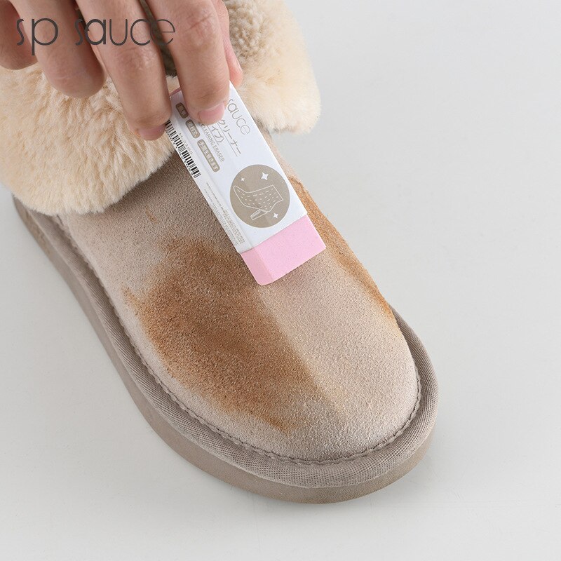 Borrador de zapatillas de ante, goma en bruto, gamuza limpia, zapatos blancos