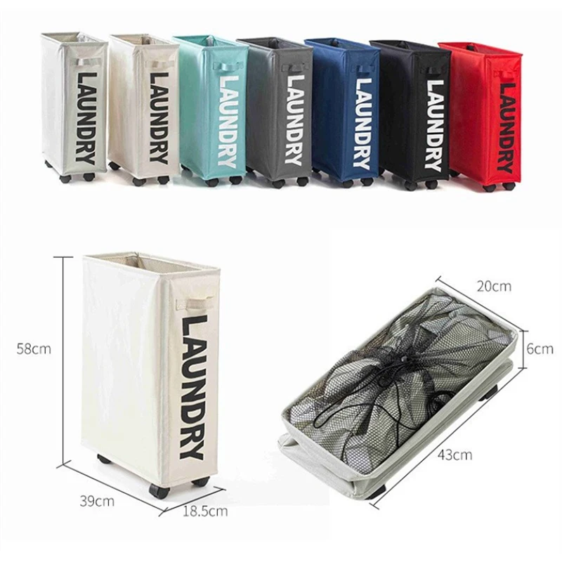 Opvouwbare Wasmand Vuile Kleren Mand Kleding Organizer Yoga Opbergmand Home Assortiment Doos Met Wiel Wasmand