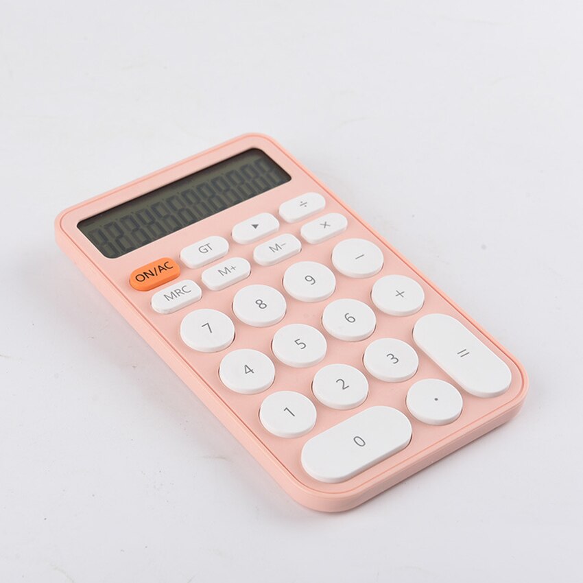 Calculadora de bolsillo, Mini Calculadora de escritorio de función estándar, calculadora de tamaño de teléfono portátil de 12 dígitos para Oficina de Aprendizaje