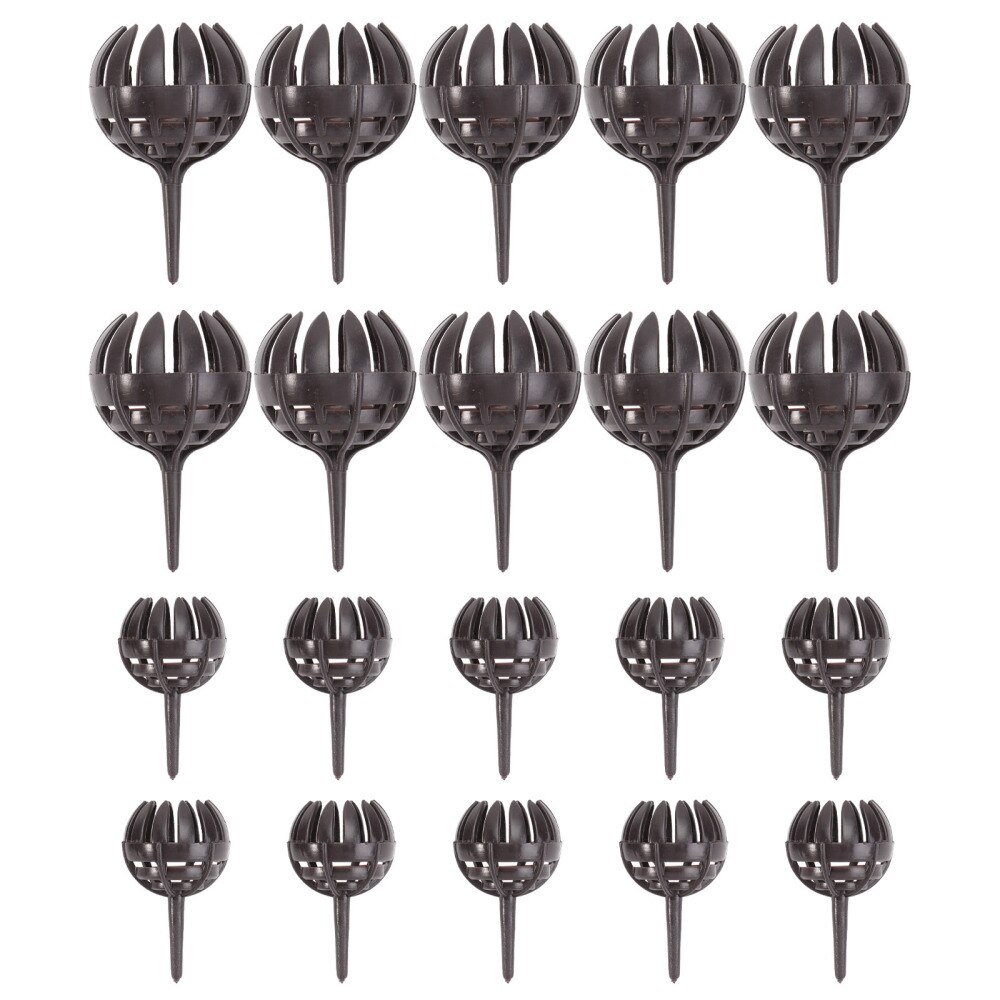 20pcs Fertilizer Baskets Plant Fertilizer Container Gardener Tool(Black)