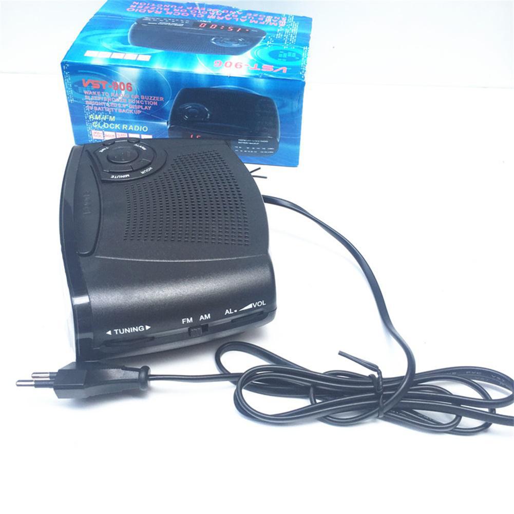 Alarm Clock Radio with AM/FM Digital LED Display with Snooze,Battery Backup Function