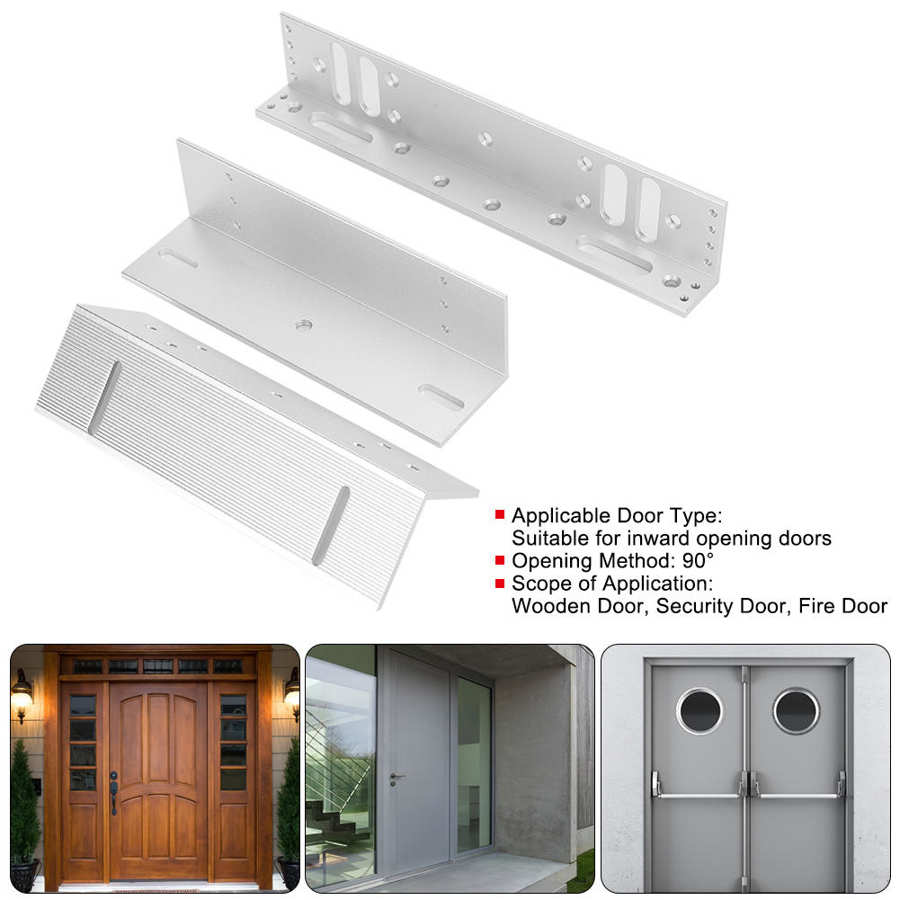 Door LZ Mounting Bracket Holder Stand for Electric Magnetic Lock 280kg/617.3lb LZ Mounting Bracket Lock Mounting Bracket