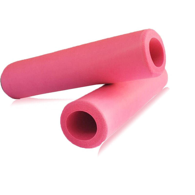 Kalosse Mountain Bike Grips Shock Absorption Bicycle Grips Bike Bar Silicone Grip: Pink