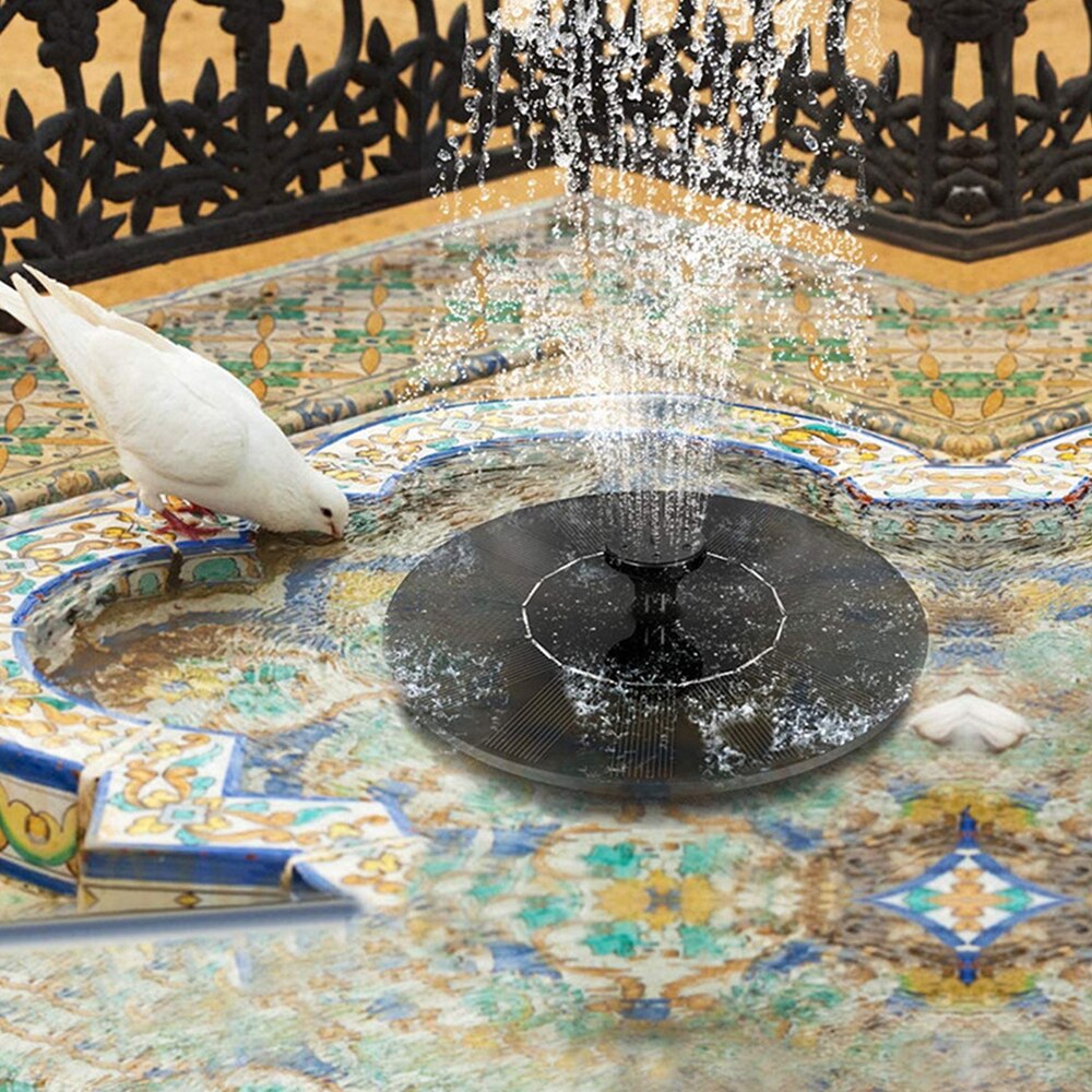 Mini Solar- Wasser Brunnen Schwimmbad Teich Wasserfall Brunnen Garten Dekoration Außen Vogel Schlecht Solar- angetrieben Brunnen Schwimmende Wasser