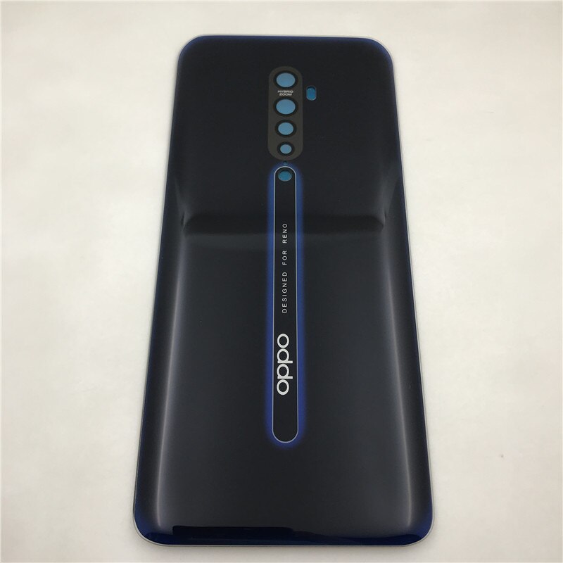 Neue Für Oppo Reno Z / Reno 2 / Reno 2Z Reno2 Z F Zurück Batterie Abdeckung Tür Gehäuse fall hinten Glas Reparatur teile: Reno 2 Black
