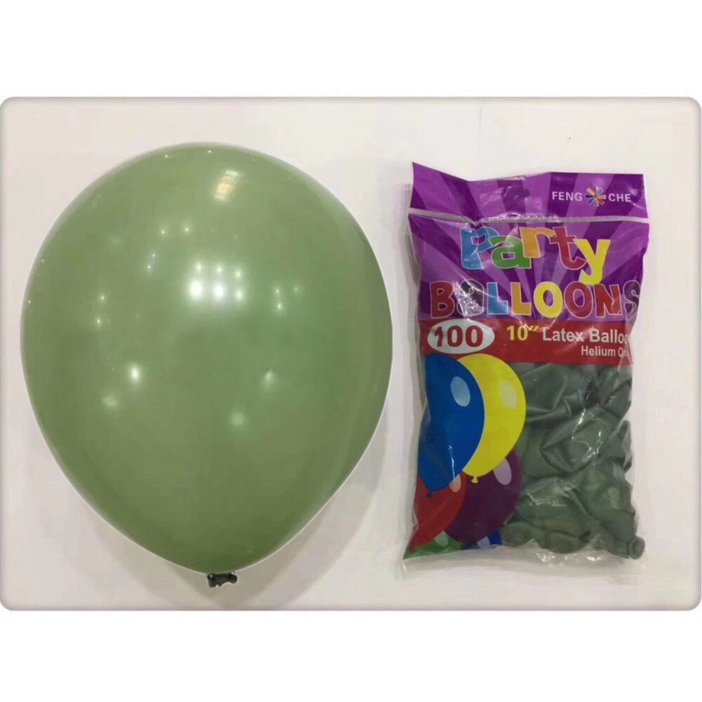 84 st avokado grön ballong krans båge kit krom guld latex ballong uppsättning födelsedagsfest dekorationer barn baby shower tillbehör