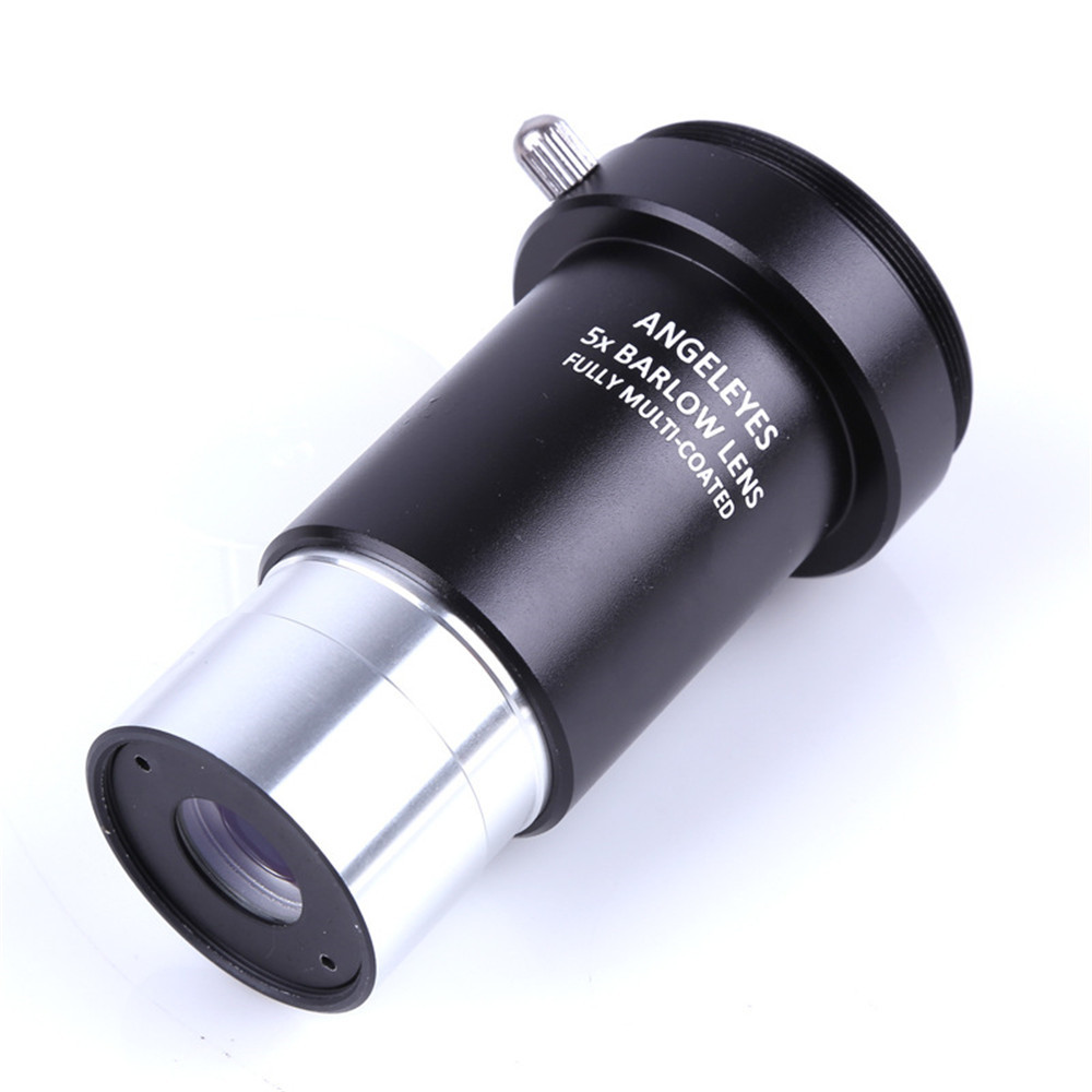 Lente Barlow 5X Para Telescopio - Aumento 5 Veces, Rosca M42x0.75, Compatible Con Oculares De 1.25 Pulgadas