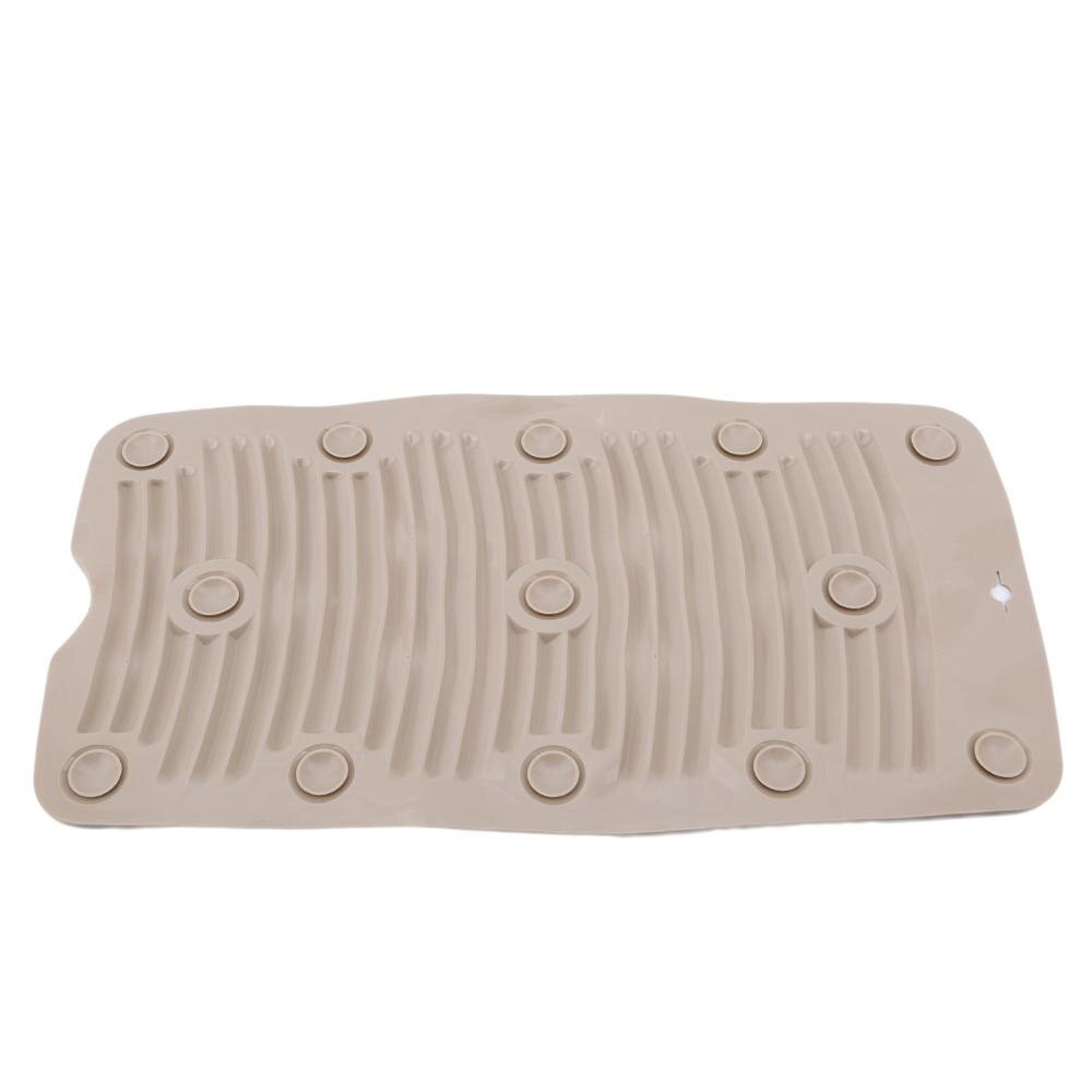 Beige Silicone Mini Washboard Portable Bathroom Soft Plastic Laundry Washing Board Wasbord Multifunction: Default Title
