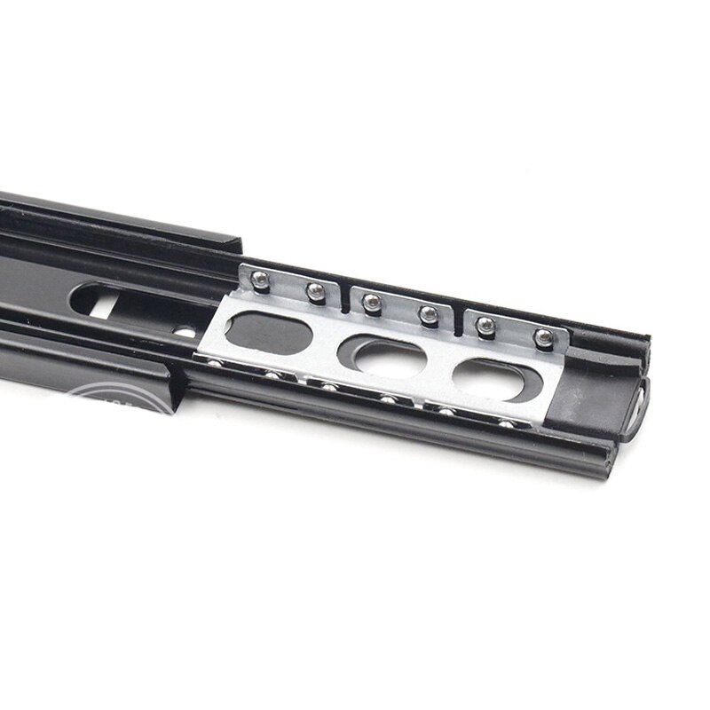 45mm Wide Drawer Slide Rail Super Smooth&amp;Quiet Extra-thick Three-section Soft Closing Ball Bearing Slide Rail for Hardware