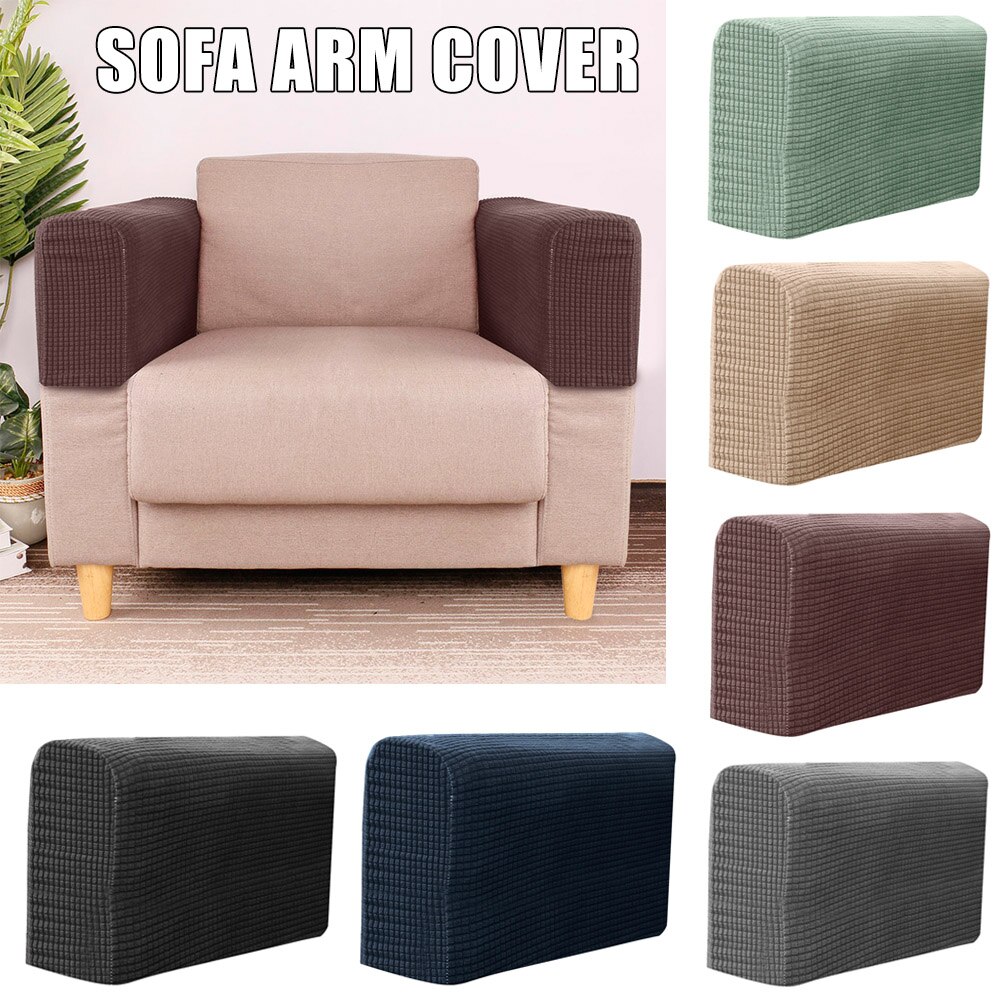 2 Pcs Sofa Furniture Armrest Covers Couch Chair Arm Protectors Stretchy for Home SDF-SHIP