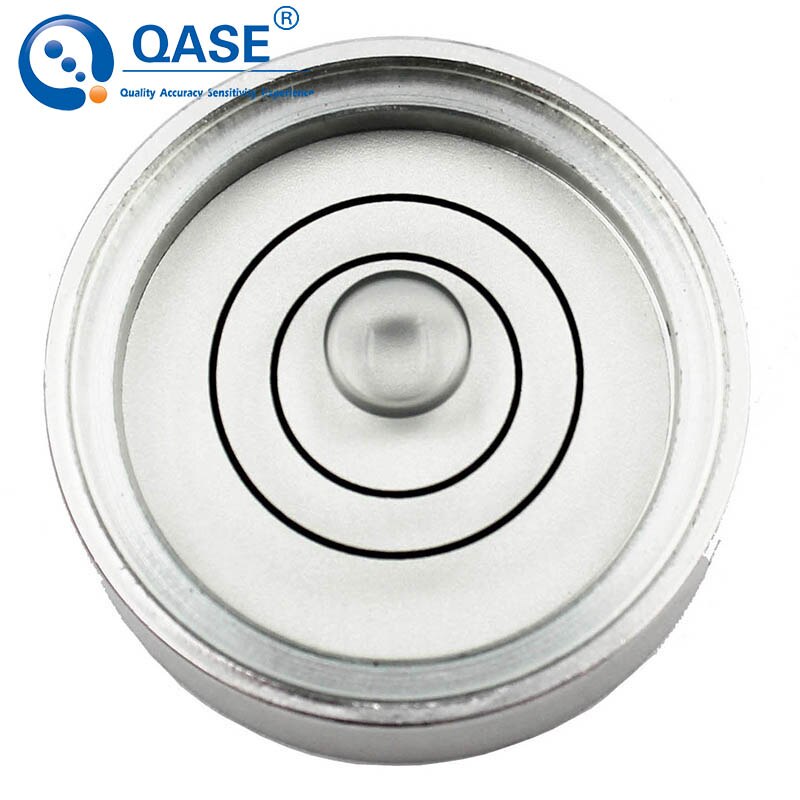 Round Spirit Level Bubble Metal Universal Leveler Bead Level Measuring Instrument 1PCS