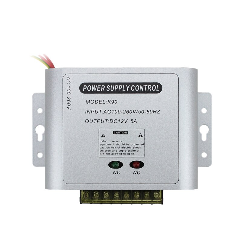 12v 5a universell strömförsörjning för passersystem med  ac90v-260v