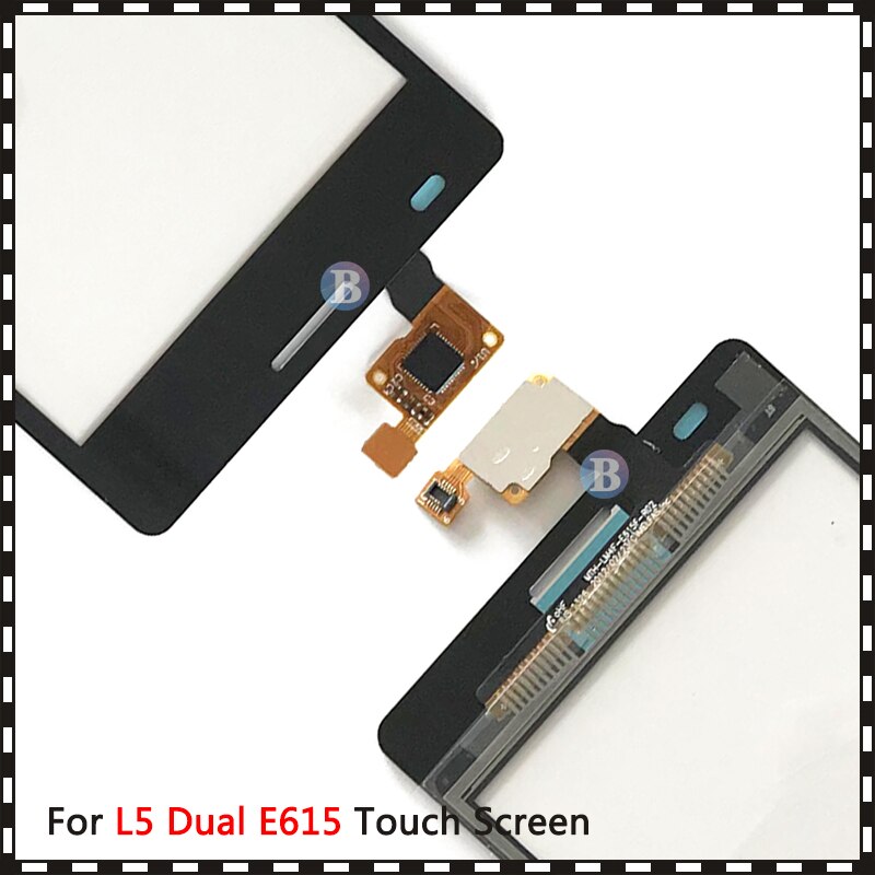 Écran tactile 4.0 pouces pour lg optimus  l5 e610 e612 et dual  e615, capteur numériseur, panneau de lentille en verre avant extérieur