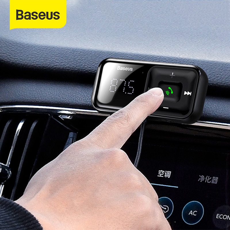 Baseus Usb Car Charger Fm-zender Bluetooth Carkit Fm Modulator 3.1A Fast Charger Handsfree Wireless Aux Audio MP3 Speler