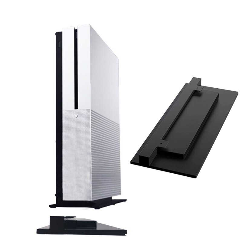 Vertical Stand For Xbox One S Console Holder Mount Simple Space-Saving ABS Simple Black Game Base For X- One S Gaming Console