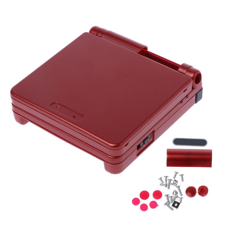 For Nintendo GBA SP For Gameboy Housing Case Cover Replacement Full Shell For Advance SP: Red