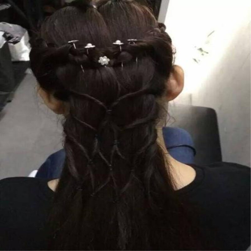 Diy elektrisk to-strenget twist braid maker hår flettemaskine