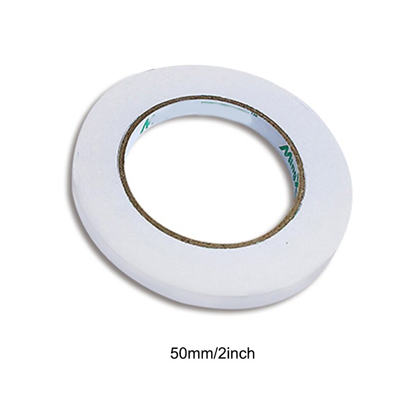 Double Sided Tape Thin Type Easy to Tear Strong Stickiness Adhesive Sticky Tapes for Crafts Letters Shelves Drawers: 50mmX12m