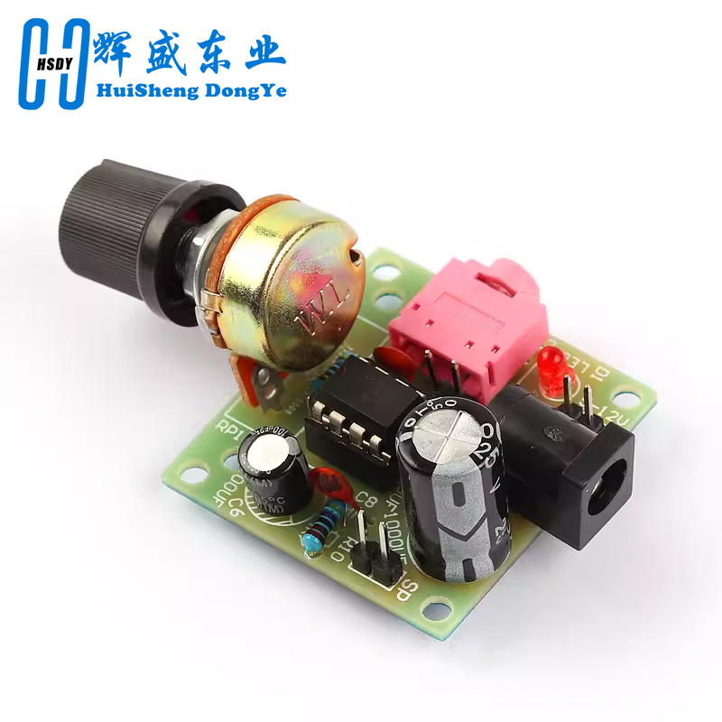 LM386 Mini amplificador de Audio DIY Kit 3,5mm 3V-12V amplificador de potencia Suite Trousse Amplificador módulo placa más allá TDA2030