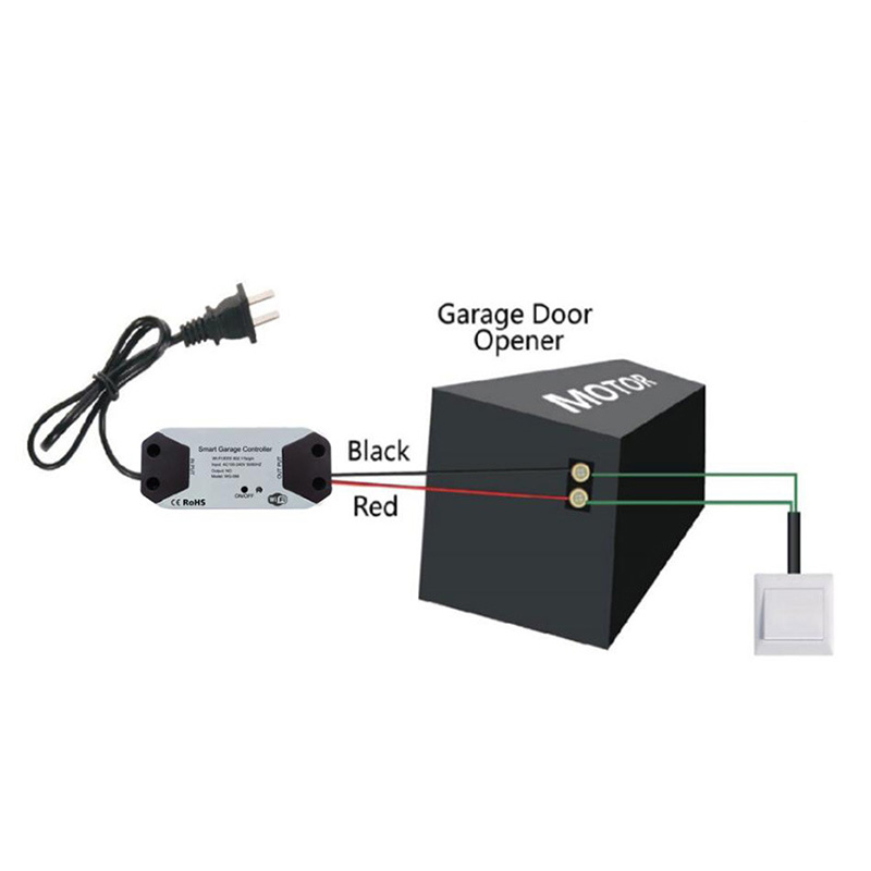 Tuya Wifi Smart Life Garage Door Sensor Opener Controller WiFi Switch Tuya Smart Life Google Home DIY Smart Home No Need Hub