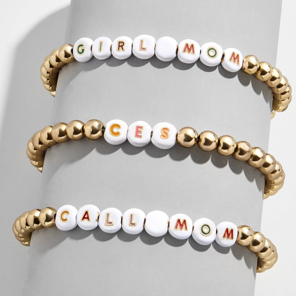 custom letters spacers bead bracelet DIY necklace jewelry multi alphabet plsa bead bracelet