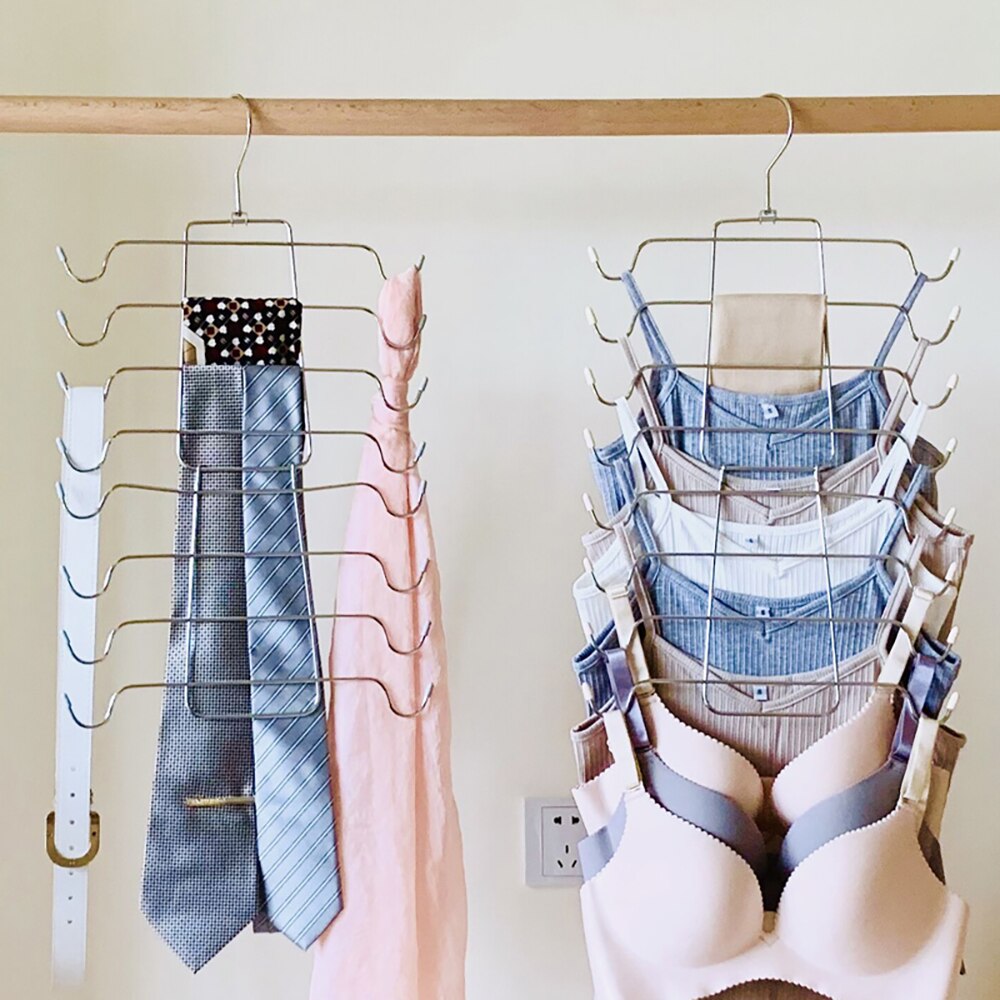 Percha mágica de múltiples capas para ropa interior, percha plegable multifunción para ropa, perchas de almacenamiento para el hogar, percha para secado de chalecos