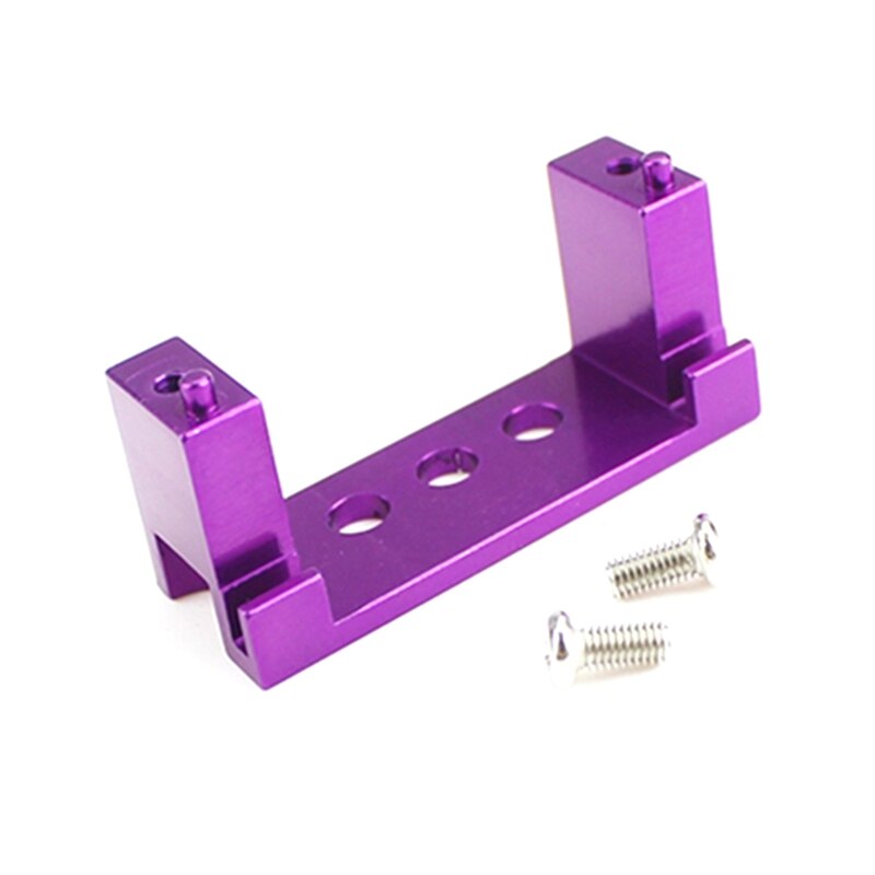 Voor Wltoys 144001 124018 124019 Rc Car Upgrade Onderdelen Metalen Stuurinrichting Basis Servo Zetel Accessoires: Purple
