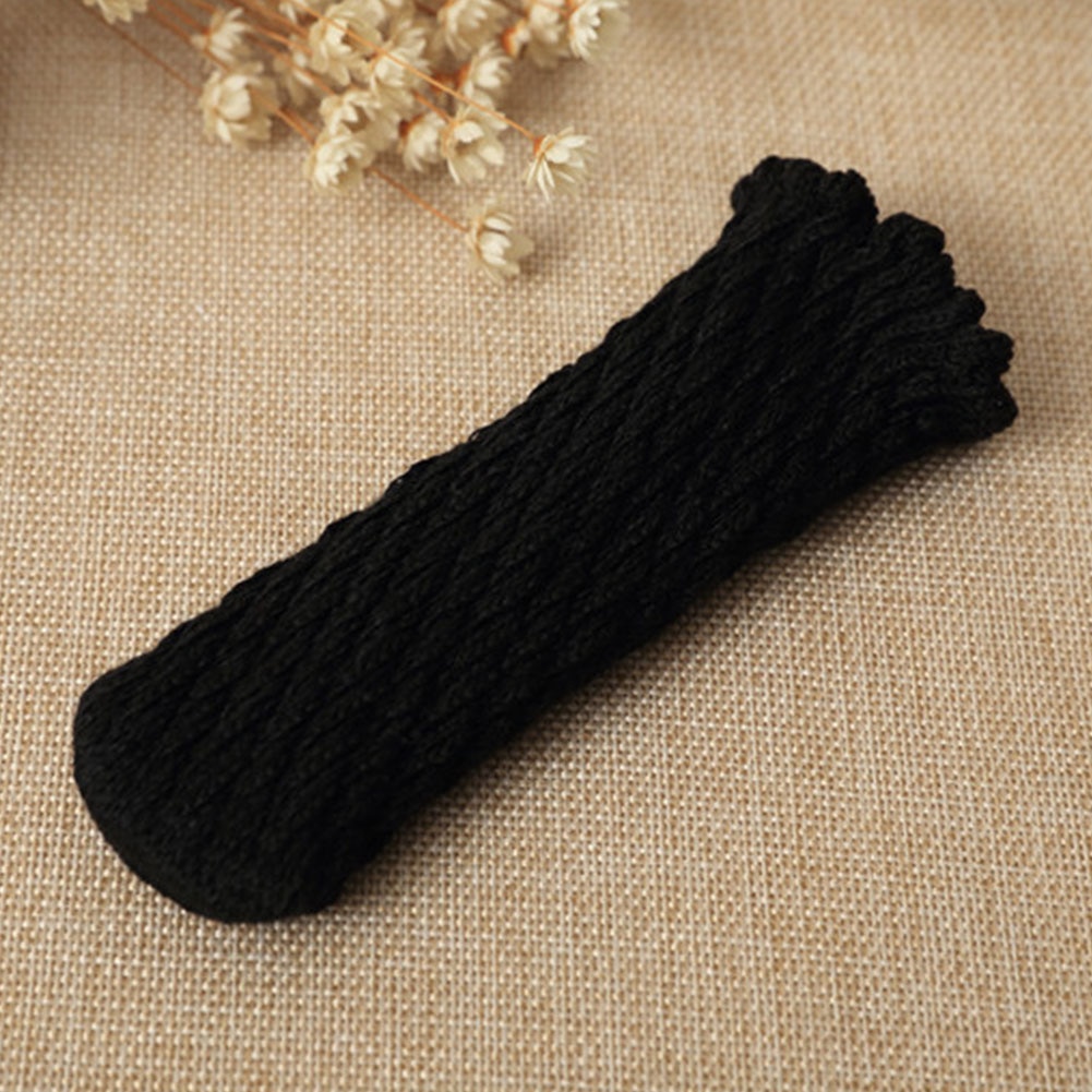 16pcs/set Solid Chair Legs Reduce Noise Furniture Socks Floor Protector Knitting Anti-slip Table Cute Elastic Reliable: Black