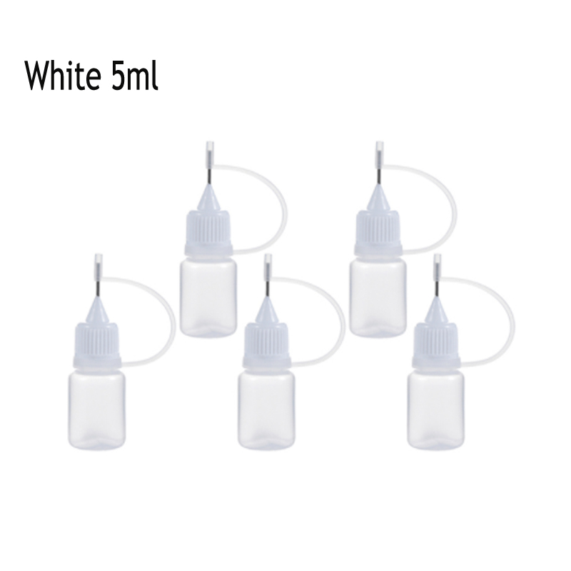 5-12Pcs 3ml-120ML Resuable Needle Tip Glue Applicator Plastic Bottle for Paper Quilling DIY Scrapbooking Paper Craft Tool: light green