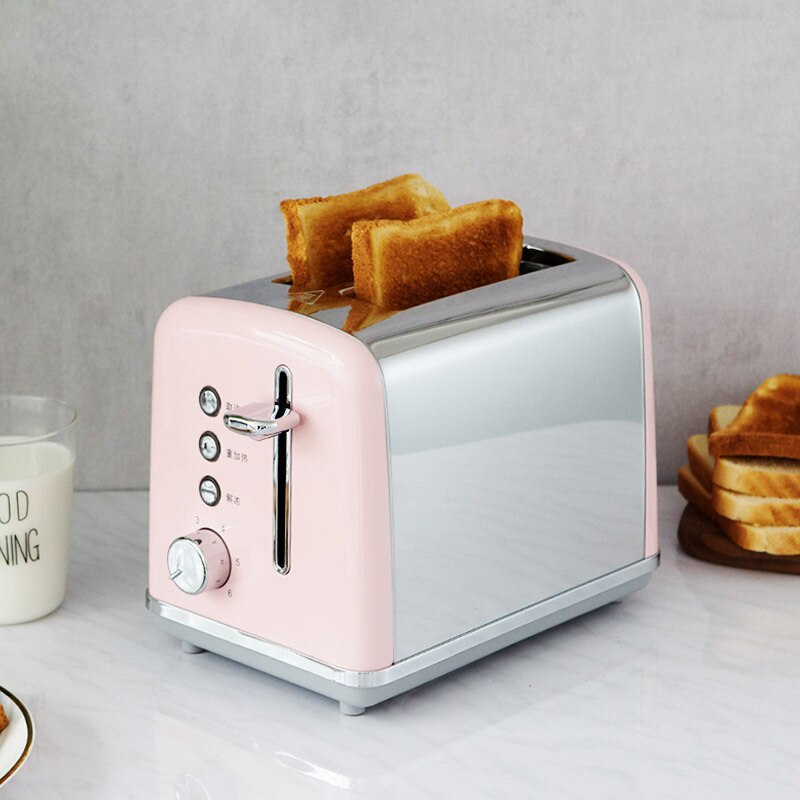 Stainless Steel Multi-Function Toaster Automatic Household Small Toaster Breakfast Toaster: SKU20323