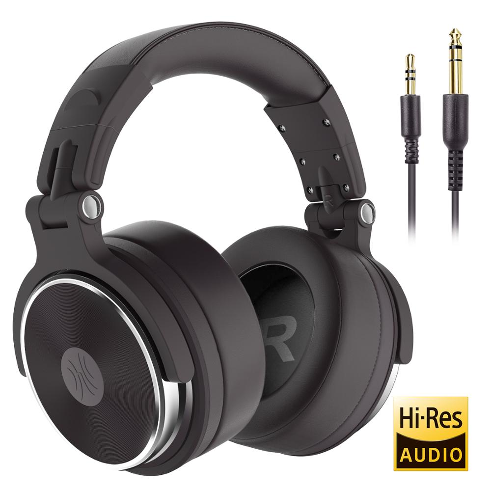 Oneodio Wired Over-Ear Headset With Microphone Hifi Studio DJ Headphones Stereo Monitor Foldable Earphones