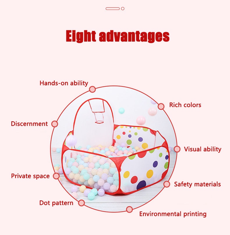 1.5M Portable Baby Playpen Children Ball Pit with Basketball Hoop Kids Dry Ball Pool Folding Indoor Outdoor Ballenbak Toys