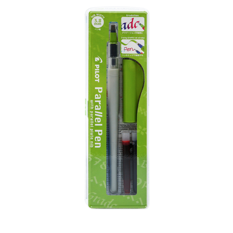 Stylo-plume pour calligraphie anglaise, pinceau à dégradé pour bandes dessinées, ensemble de stylos de parallèle, 1.5mm, 2.4mm, 3.8mm, 6mm, avec encre Bonus: 3.8mm