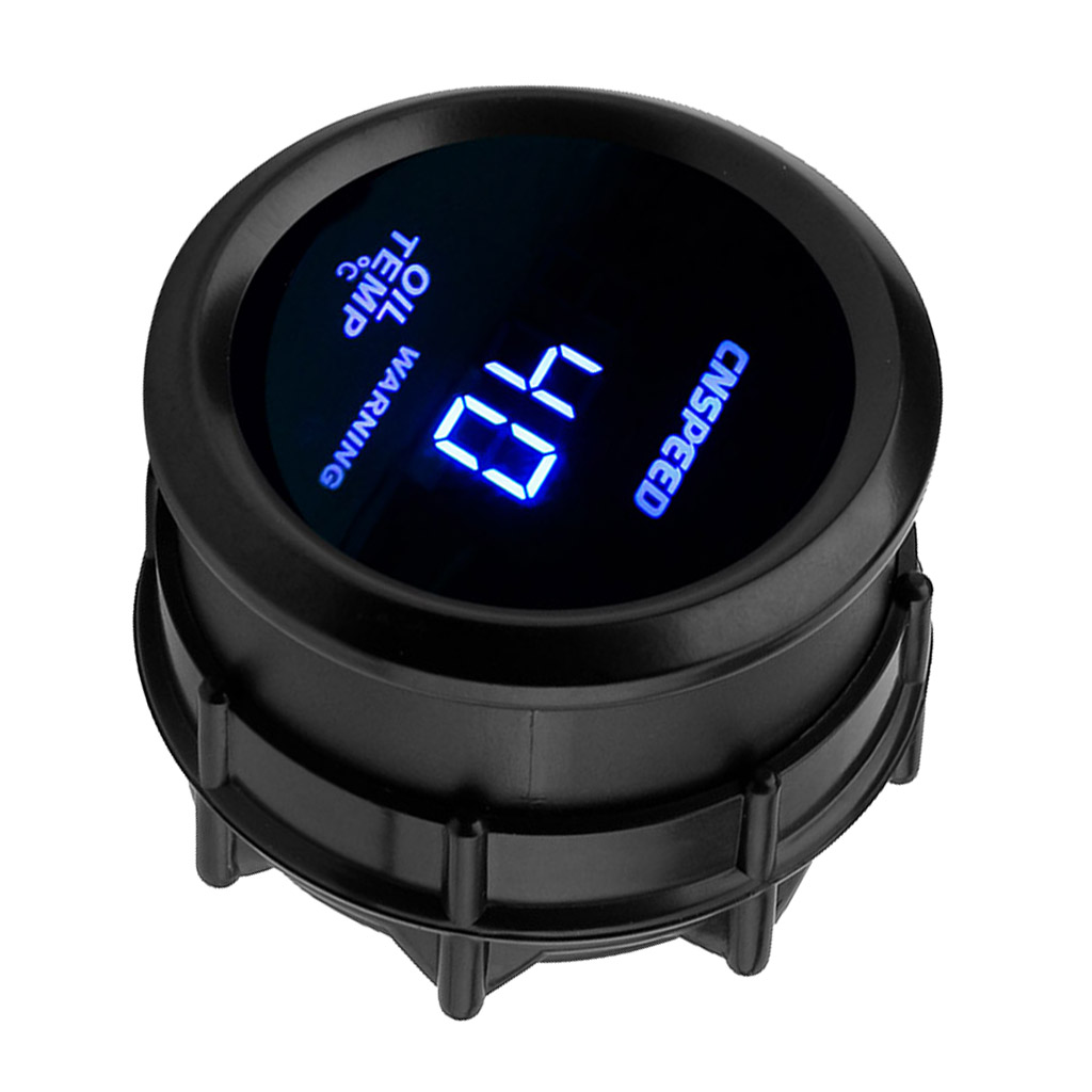 2 "52 Mm Led Digitale Blauwe Olie Temp Gauge Meter Graden Celsius Met Sensor