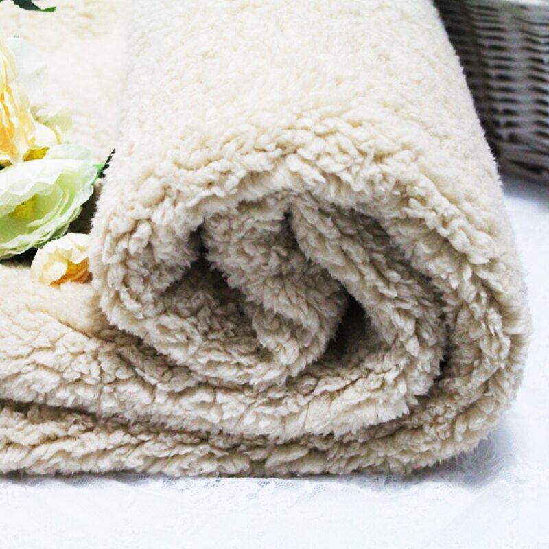 100 brede katoenen fluwelen pluche stof zachte warme poppenhuisdierkleding handschoenvoering verdikte lamswol stof doe-het-zelf naaien: 06