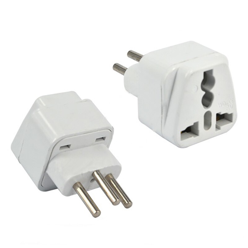 Universal Uk/Us/Eu Naar Zwitserland Zwitserse Stekker Travel Adapter Converter: WHITE