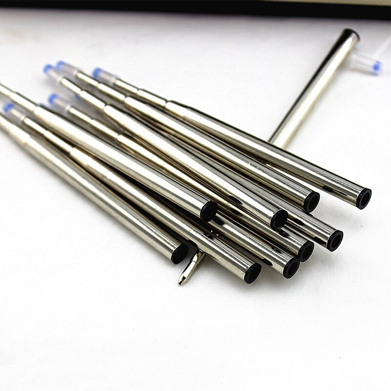 Recharge pour stylo à bille, 10 pièces, universel, Style Standard, noir, pointe de luxe