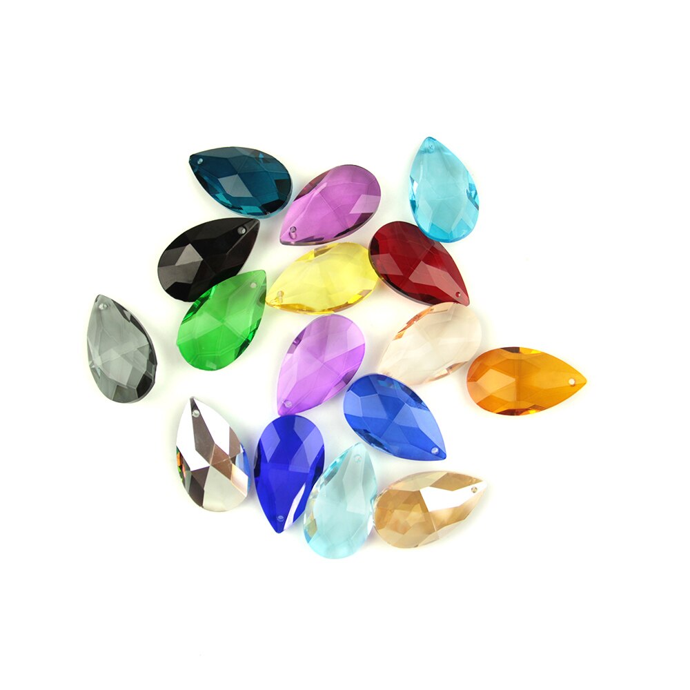 30 teile/los, gemischt farbe, 38mm facted birne bilden/winkel zerreißen , kristall vorhang anhänger für DIY vorhang, FREIES