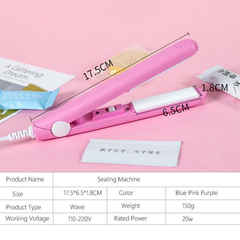 Food Vacuum Sealer Portable Bag Hand Clips Mini Electric Heat Sealing Machine Plastic Sealing Impulse Sealer