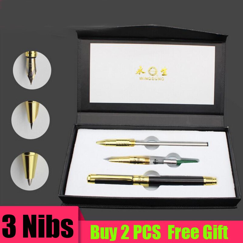 Merk yong sheng metalen vulpen doos verpakking business executive snel schrijvende inktpen 1132