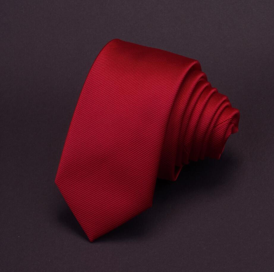 RBOCOTT-cravate pour hommes | Cravate de couleur unie 6cm, cravate Slim pour hommes, cravate rouge, mariage bleu décontracté, cravate de cou: 13